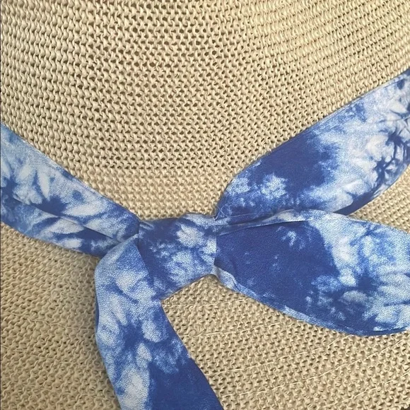 David and Young Tan Hat with Blue Tie-Dye Band - Picture 5 of 6